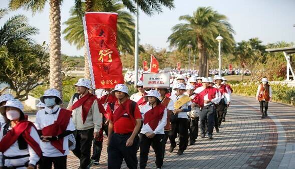 靈鷲山2024年大悲行腳健走活動將於10月19日在台南安平港濱歷史公園登場。（南市民政局提供）