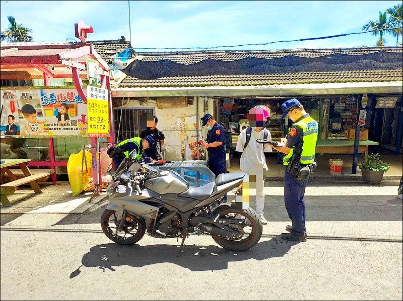 中埔警分局在台三線重點路段加強取締作為。（中埔警分局堤供）