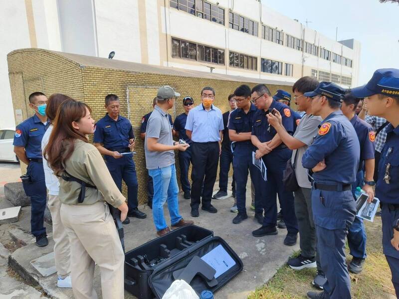 台中港警成立無人機侵擾防制應變小組。（台中港警隊提供）