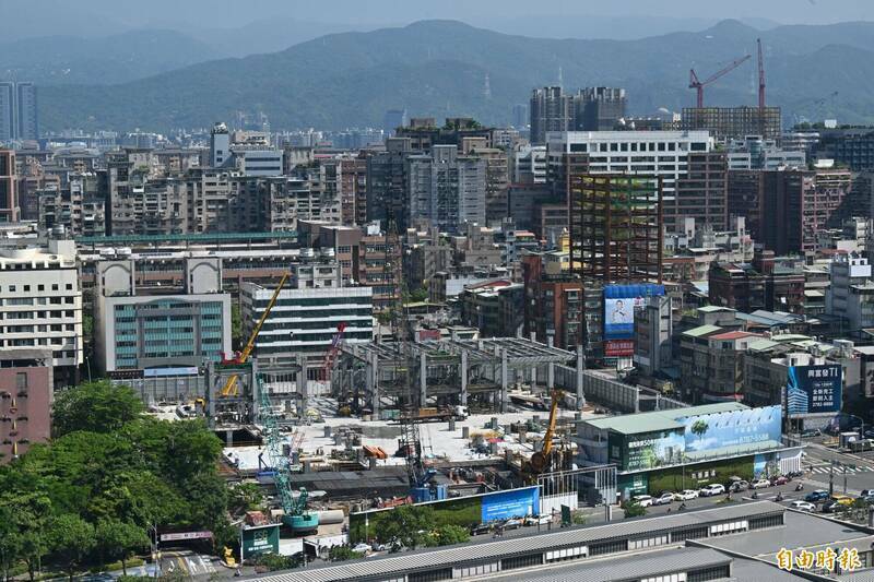 京華城都更案工地大景。（資料照）