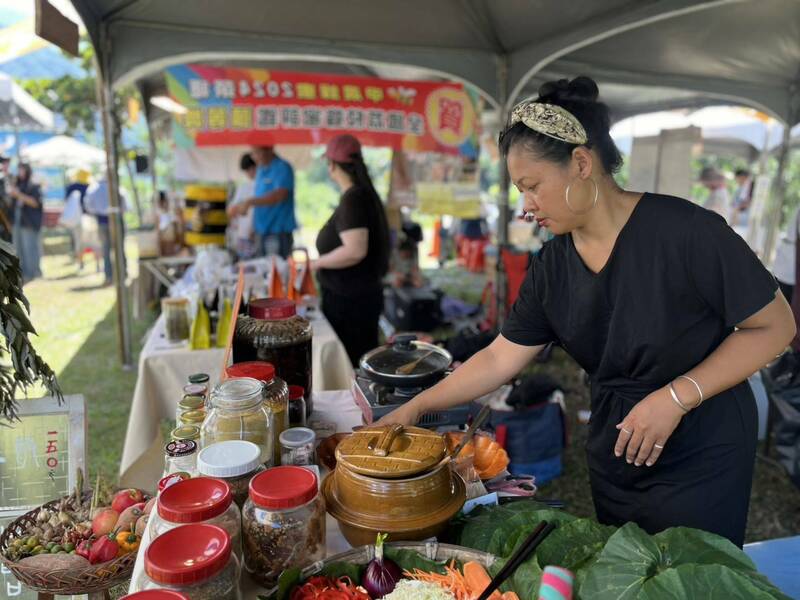 六龜好集市週末兩天在十八羅漢山自然保護區登場。（林業保育署屏東分署提供）