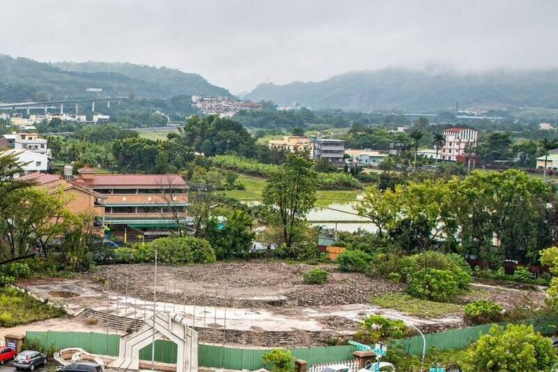 南投樂活運動館規畫在舊議會用地興建，緊鄰縣政府辦公大樓。（南投縣政府提供）