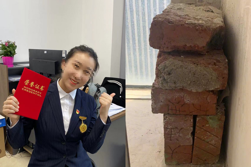 32樓拋磚砸死法律美女 中國失業男「得償所願」被判死刑