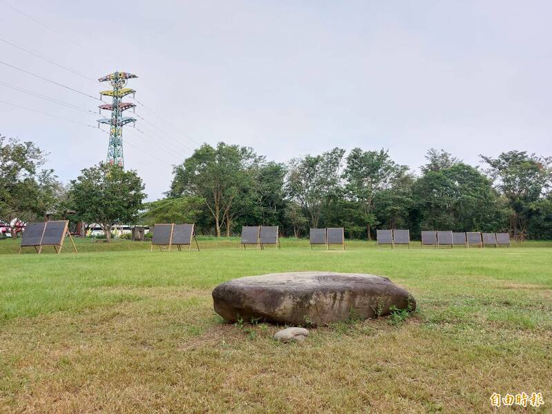 林後四林目前已排上「原野射箭」箭靶，預計25日開始正式比賽。（記者陳彥廷攝）