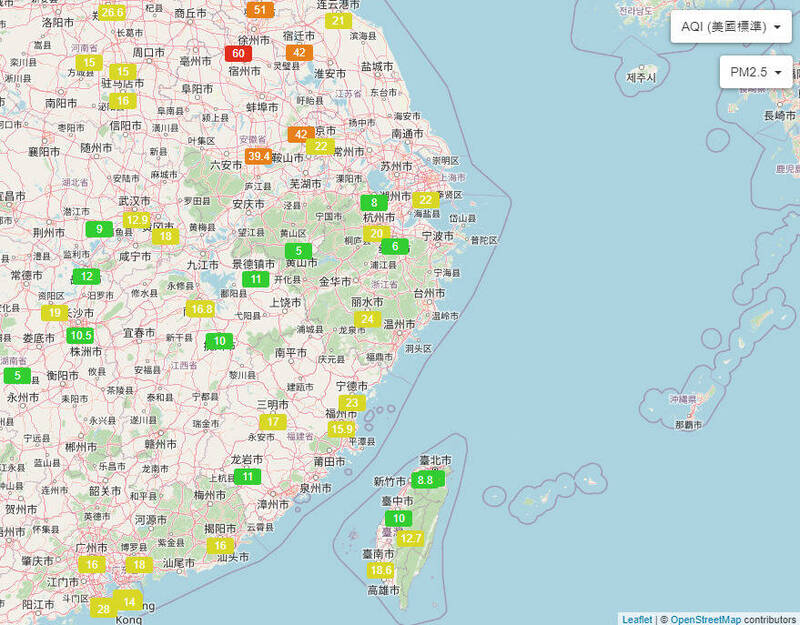 明天起東北季風將增強，環境部提醒，中國霾害將隨東北季風影響我國空氣品質。（環境部提供）