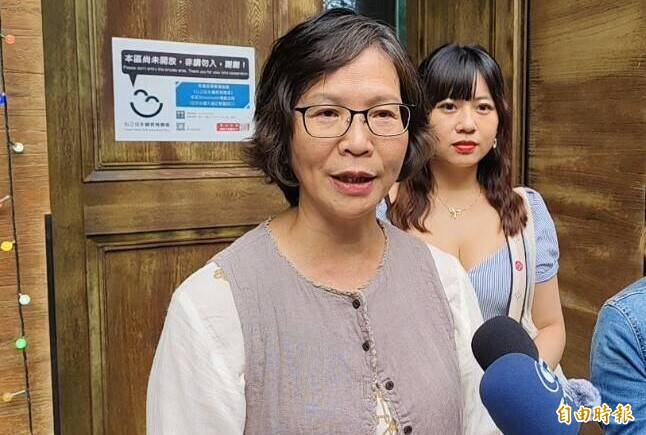 台中市府有給職顧問蔡壁如。（記者張軒哲攝）