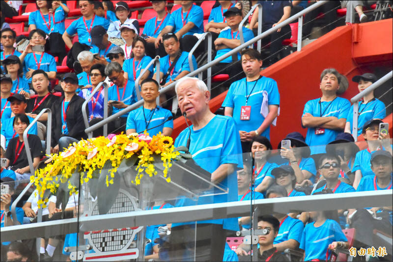 台積電昨舉行運動會，創辦人張忠謀致詞表示，因半導體「全球化已死」、「世界自由貿易也已死」，台積電已真正成為兵家必爭之地。（記者洪友芳攝）