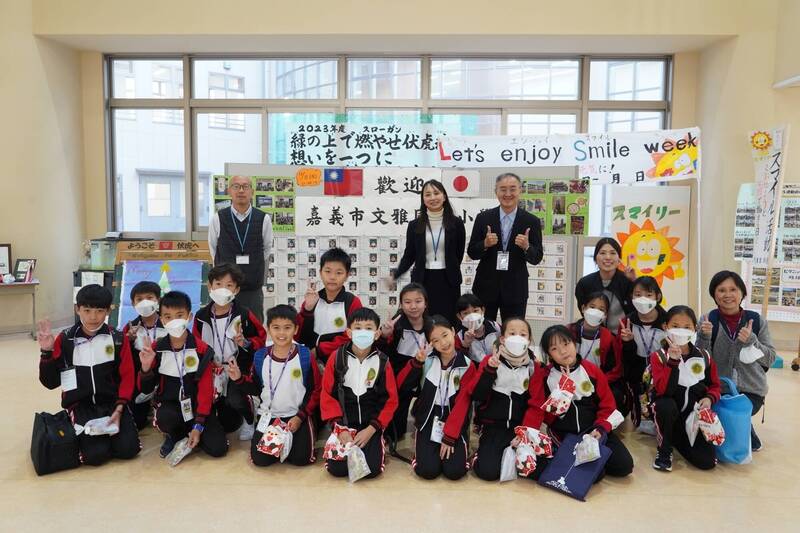 文雅國小推動國際教育，培養外交素養，長期與日本學校進行交流。（文雅國小提供）