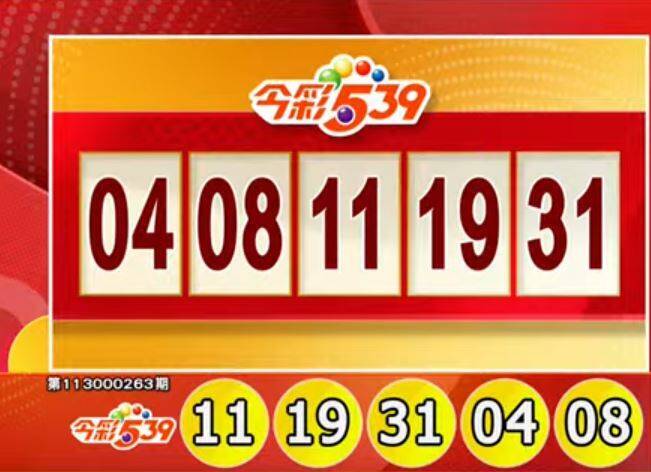 今彩539、39樂合彩開獎號碼。（擷取自三立iNEWS《全民i彩券》）
