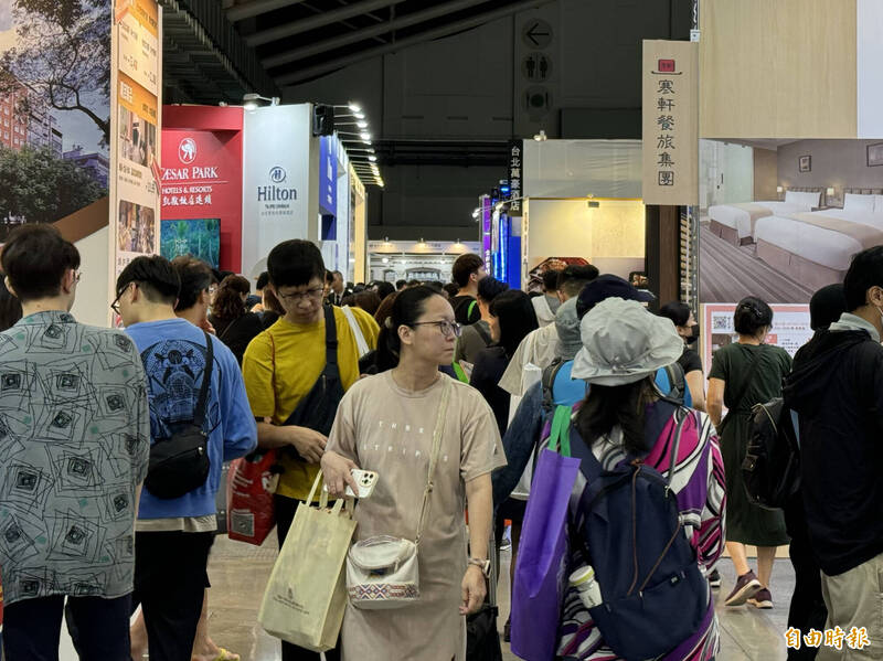 2024台北國際旅展累計36萬4563觀展人次，比去年成長5.83%。（記者蔡昀容攝）