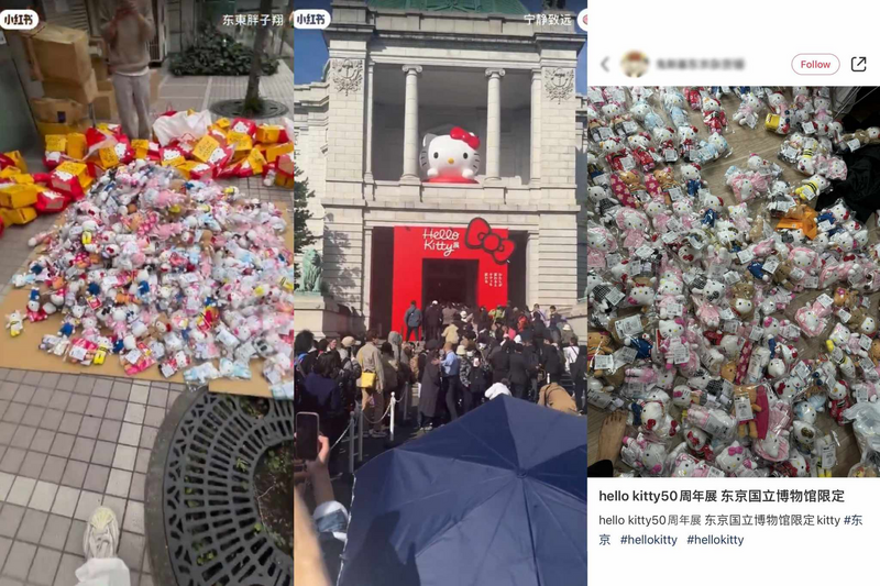 搶爆新品轉賣！中國黃牛湧入東京Kitty展 囂張行徑惹怒日本網友