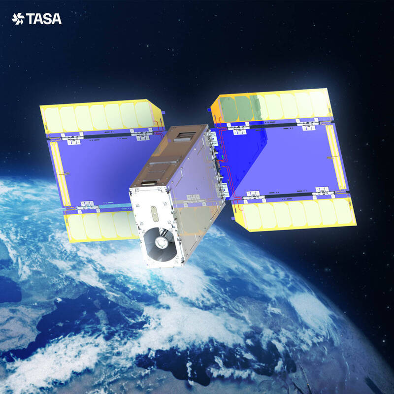 台日雙邊合作的6U立方衛星「旺來衛星」5日升空，要驗證新一代光學遙測酬載，命名由來是當時日本大量採購台灣鳳梨，為紀念此事件並希望雙邊繼續合作暢旺。（國家太空中心提供）