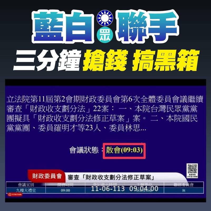 藍白3分鐘送出財劃法修正案、陳其邁沒能發聲！南方連線痛批漠視高雄。（記者王榮祥翻攝）