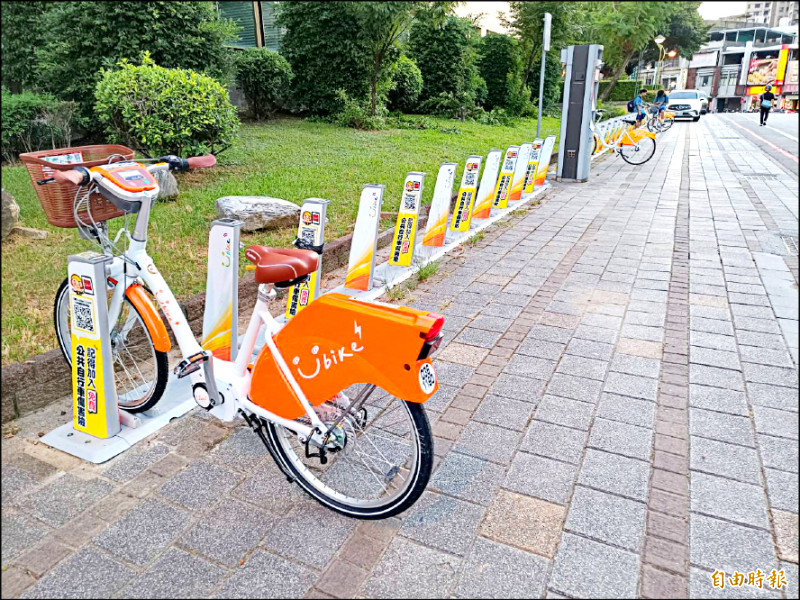 桃園市持續布建YouBike站點。（記者鄭淑婷攝）