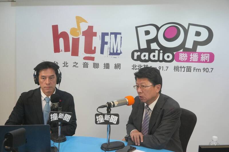 国民党不分区立委谢龙介接受广播节目专访。（图由POP Radio提供）