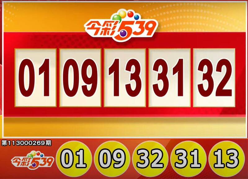 今彩539、39樂合彩開獎號碼。（擷取自三立iNEWS《全民i彩券》）