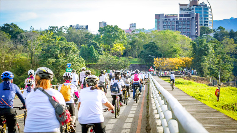 日月潭自行車嘉年華吸引超過2500名車友參加。（日管處提供）