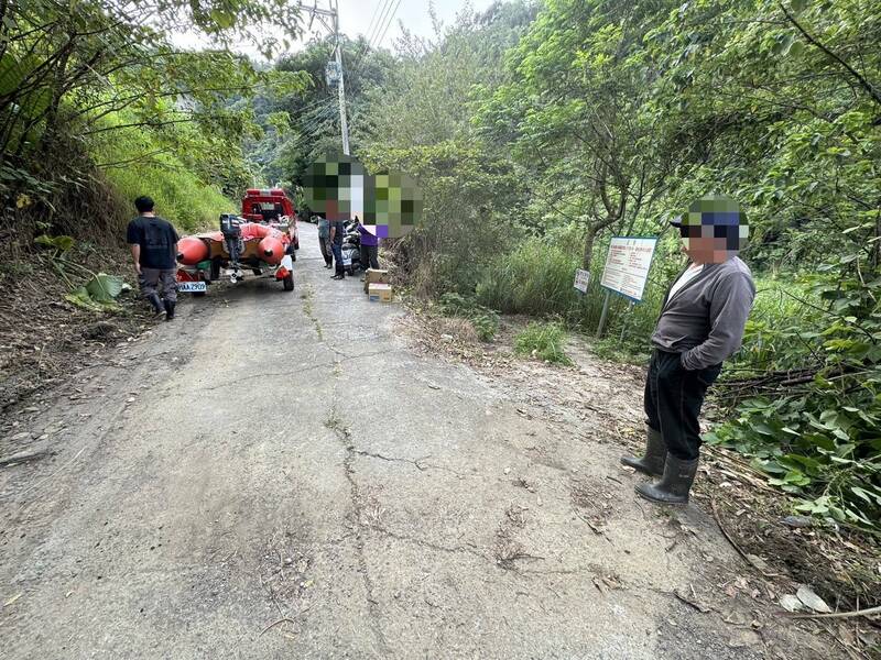 男子卓兰电厂放水口附近失联，消防人员持续搜索。（图由消防人员提供）