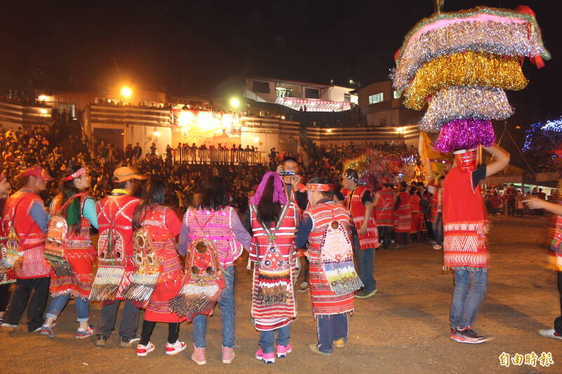 賽夏族2年1次的小祭週五（15日）起連3天將在新竹縣五峰鄉的祭場登場。（資料照）