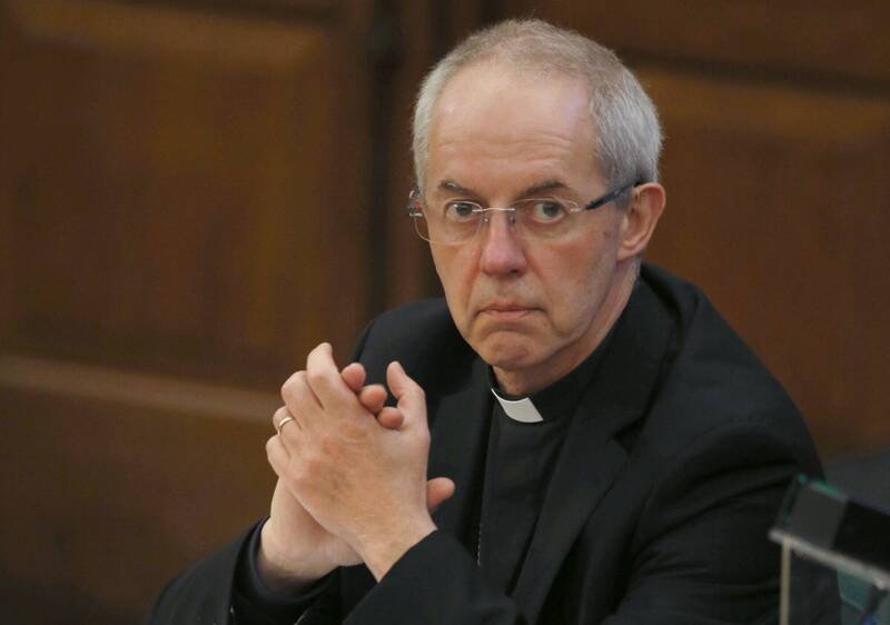 英国坎特布里大主教（Archbishop of Canterbury）威尔比（Justin Welby）周二（12日）宣布辞职。（美联社）