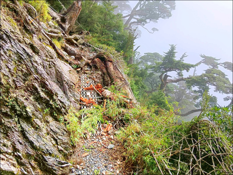 天兔颱風逼近，屏東北大武山國家步道封閉防災。（林保署屏東分署提供）