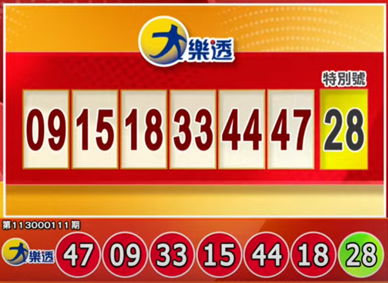 大樂透、49樂合彩開獎號碼。（擷取自三立iNEWS《全民i彩券》）