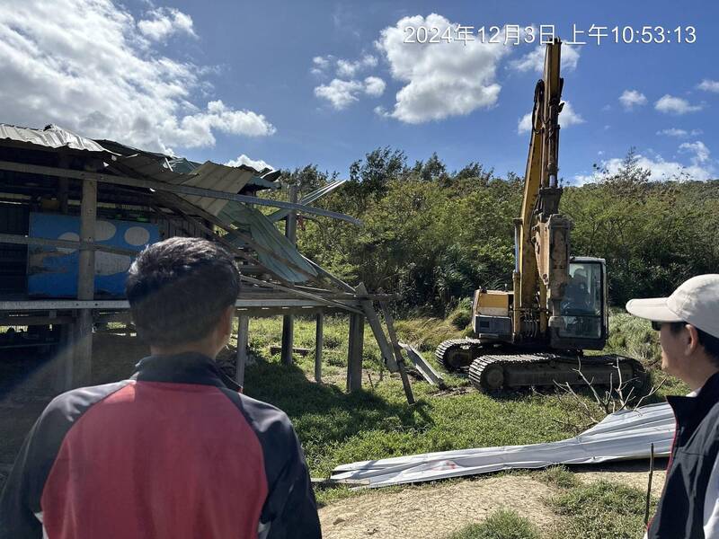 墾丁違建拆除引發關注，墾管處強調每年約拆20餘件。（墾管處提供）