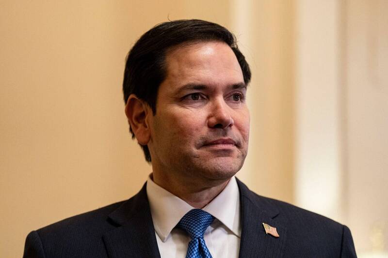 反中立場堅定的聯邦參議員盧比歐（Marco Rubio）將出任國務卿。（彭博）