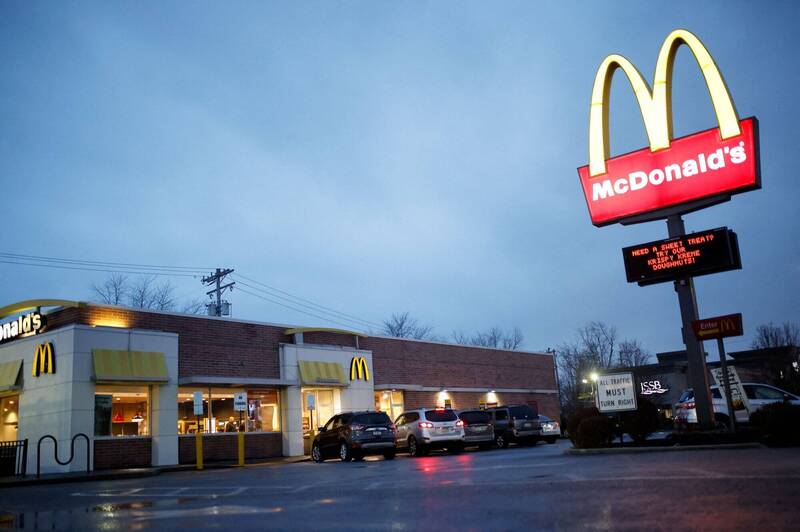 麥當勞餐廳。示意圖。（路透）