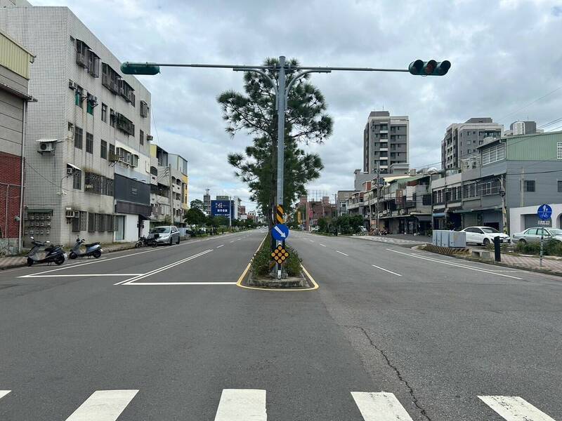 串聯中央路，頭份市中興路推人本環境整合。（苗縣府提供）