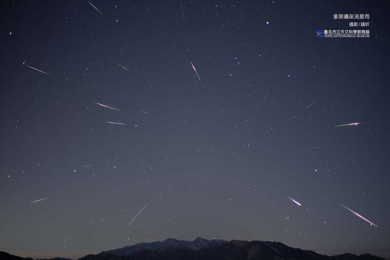 年度三大流星雨之首的象限儀座流星雨將於1月4日凌晨達極大。(台北天文館提供) 年度三大流星雨之首的象限儀座流星雨將於1月4日凌晨達極大。(台北天文館提供)
