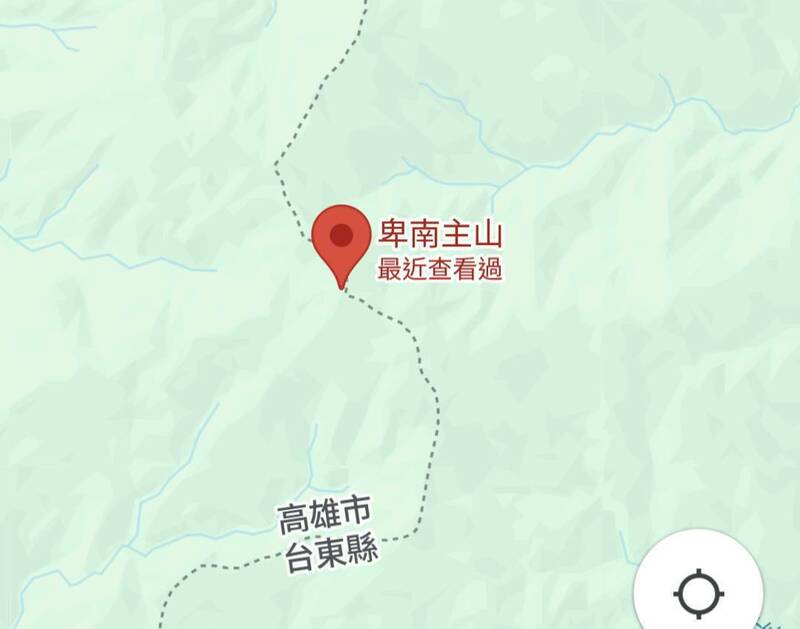 黃姓女山友身體不適，被7名山友「放生」在海拔3千公尺的深山待援。（翻攝Google地圖）