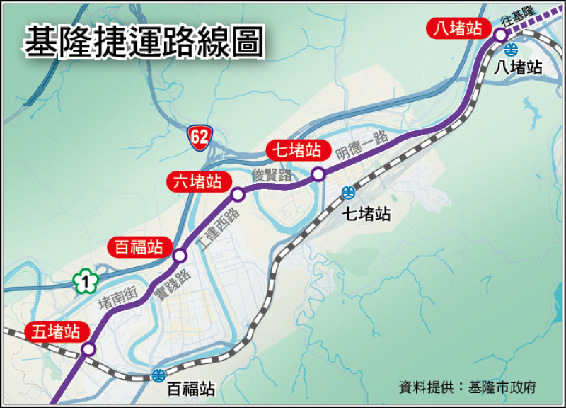 基隆捷運路線圖