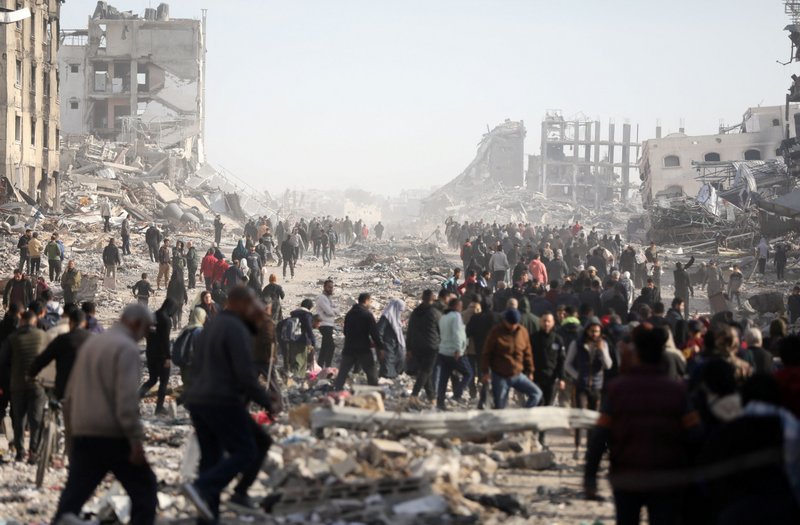 加薩停火協議於台灣時間19日下午5點15分正式生效。（路透）