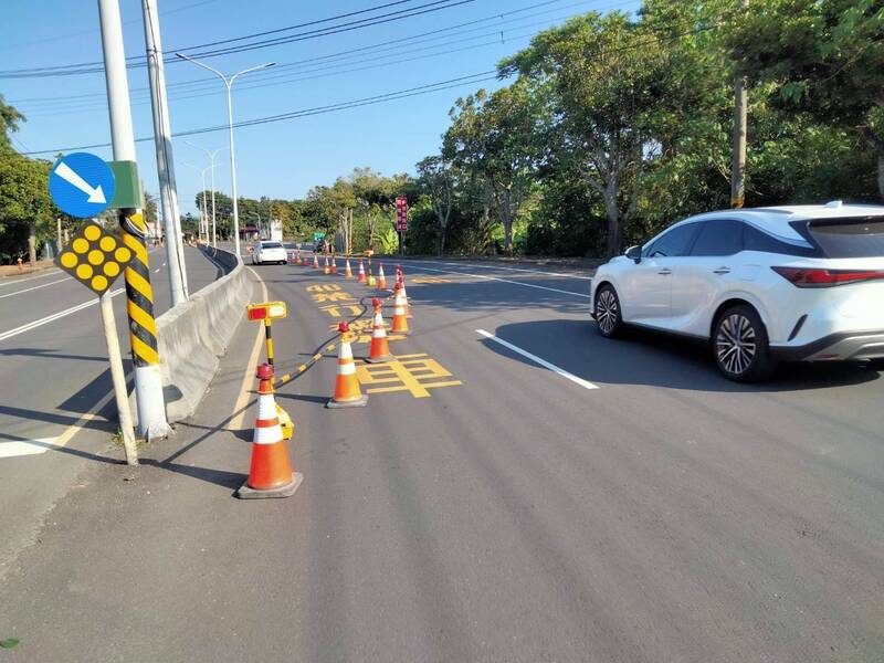 台3線371K+516(台南市玉井區)竹圍橋通行照片。(公路局提供) 台3線371K+516(台南市玉井區)竹圍橋通行照片。(公路局提供)
