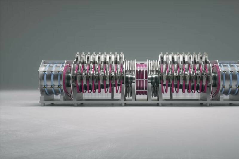 Helion的核融合發電機在超過攝氏1億度的溫度下運作。(圖:Helion Energy) Helion的核融合發電機在超過攝氏1億度的溫度下運作。(圖:Helion Energy)