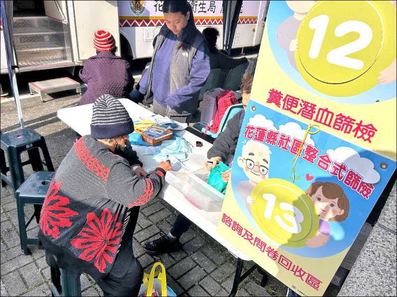 花蓮縣社區整合式篩檢,提供大腸癌的糞便潛血檢查,民眾也可至一二三家醫療院所受檢。
(花縣衛生局提供) 花蓮縣社區整合式篩檢,提供大腸癌的糞便潛血檢查,民眾也可至一二三家醫療院所受檢。
(花縣衛生局提供)