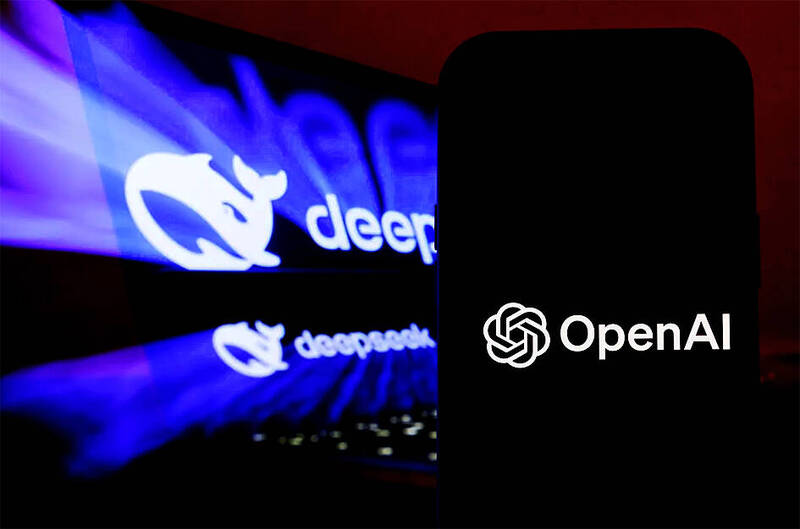 
The logos of OpenAI and DeepSeek are pictured in an undated photograph.
Photo: Bloomberg