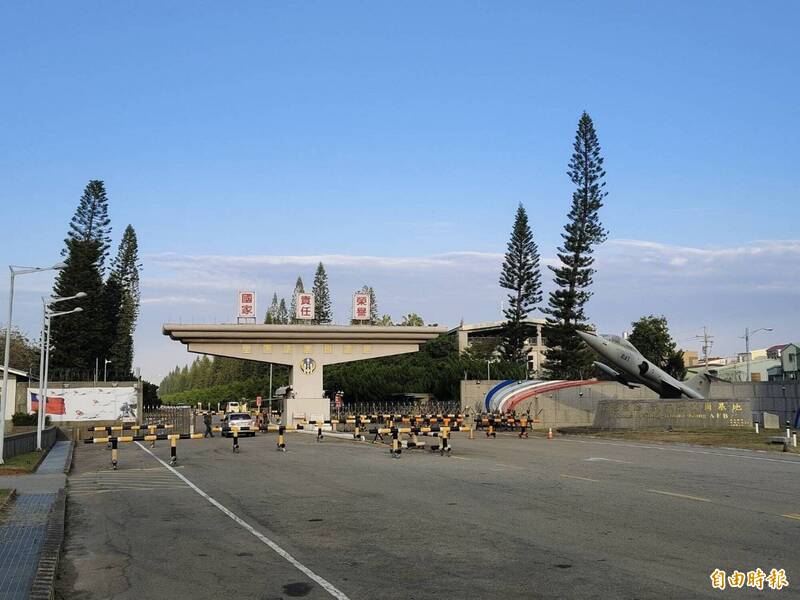 清泉崗空軍基地。（資料照，記者張軒哲攝）