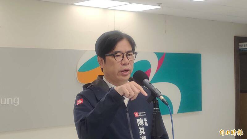 總統今邀五院協商，陳其邁提醒應屏除政治攻防考量。（記者王榮祥攝）