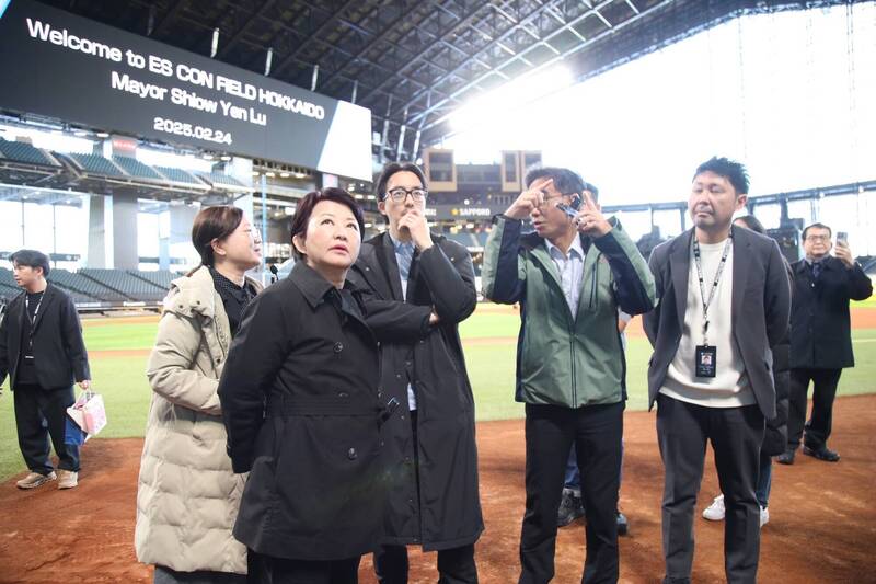 盧秀燕赴日考察巨蛋 首奔北海道經「鎌之谷棒球場」取經 - 政治 - 自由時報電子報