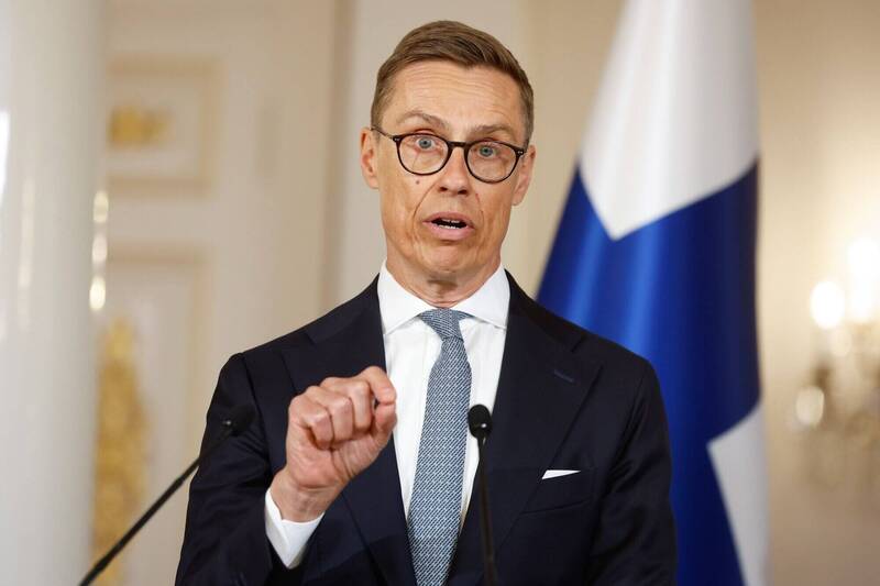 芬蘭總統史塔布接受《路透》訪問時表示，如果俄羅斯贏得烏俄戰爭，美國就會面臨失敗。（彭博）