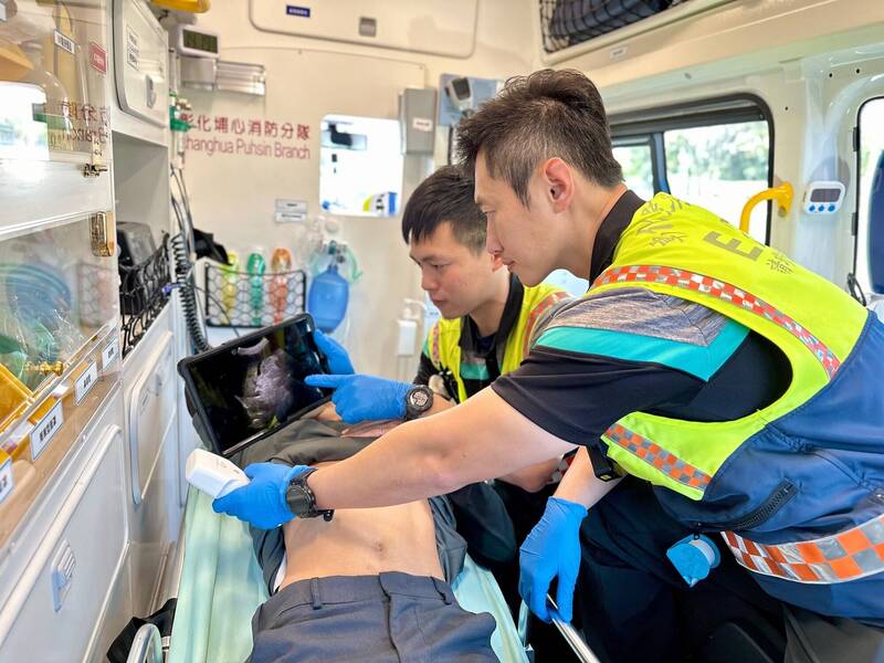 彰縣首例院前超音波 成功搶救車禍內出血傷患 - 社會 - 自由時報電子報