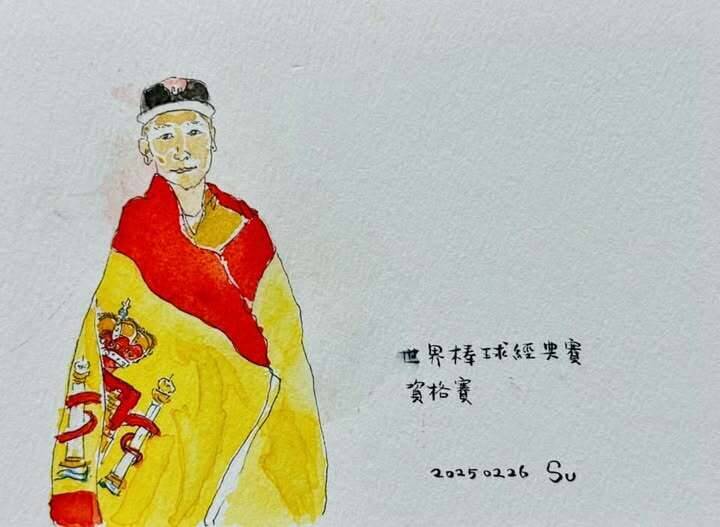 被政治耽誤的插畫家 蘇俊賓記錄台灣隊奪勝瞬間畫的竟是「他」 - 生活 - 自由時報電子報