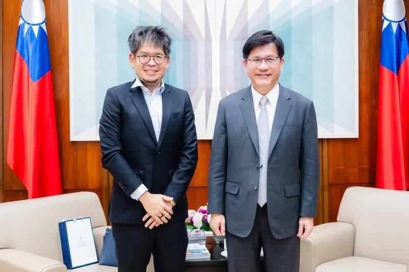 接見YT創辦人陳士駿 林佳龍盼打造新創友善環境 - 政治 - 自由時報電子報