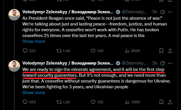 圖 澤倫斯基重申準備簽礦產協議 可理解