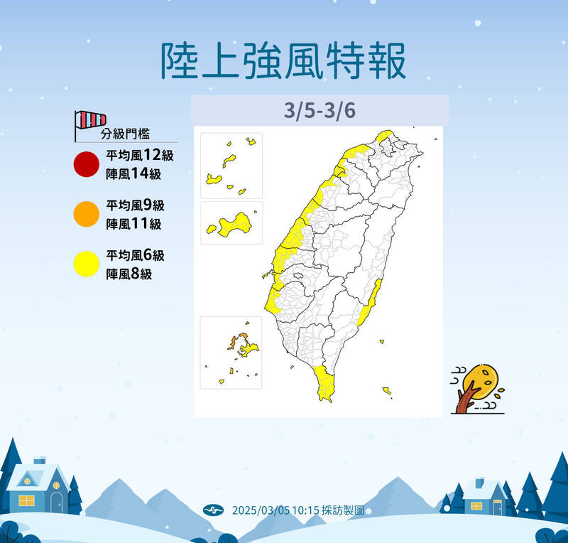 大陸冷氣團明襲台「下探12度」 最冷時間點曝光 - 生活 - 自由時報電子報