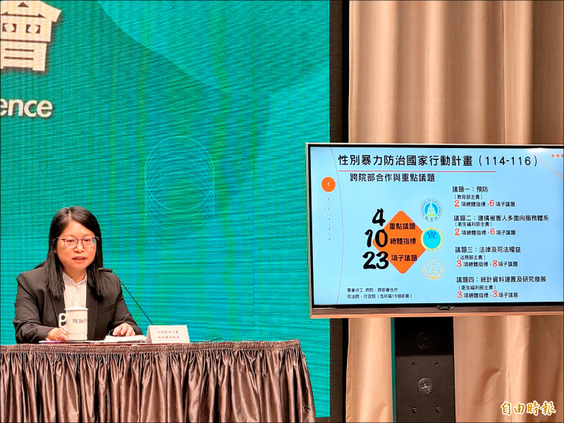 國際婦女節即將到來，行政院昨日拍板「性別暴力防治國家行動計畫」。（記者鍾麗華攝）