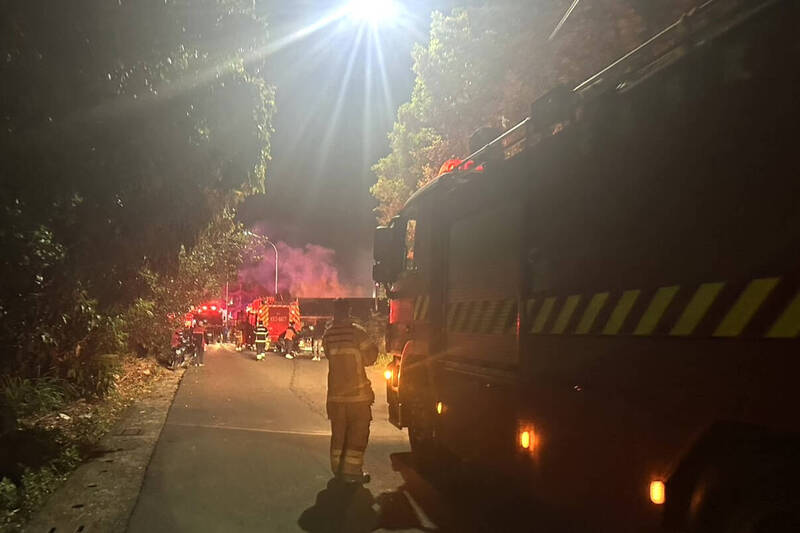 台南下營傳出平房火警。（民眾提供）