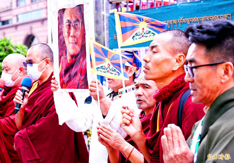 《TAIPEI TIMES》Hundreds march to commemorate Tibetan uprising - 焦點 - 自由時報電子報